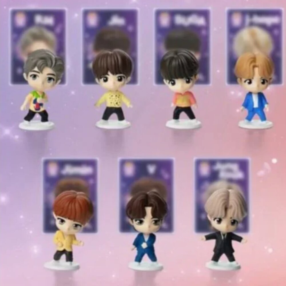 2025 McDonald's TINY TAN x BTS Happy Meal Toys - THROWBACK - Complete Set of 7